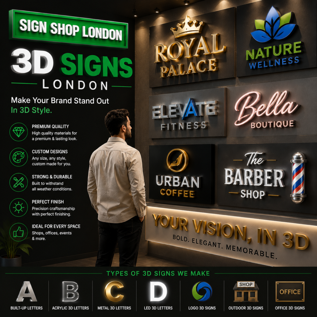 3D Signs London