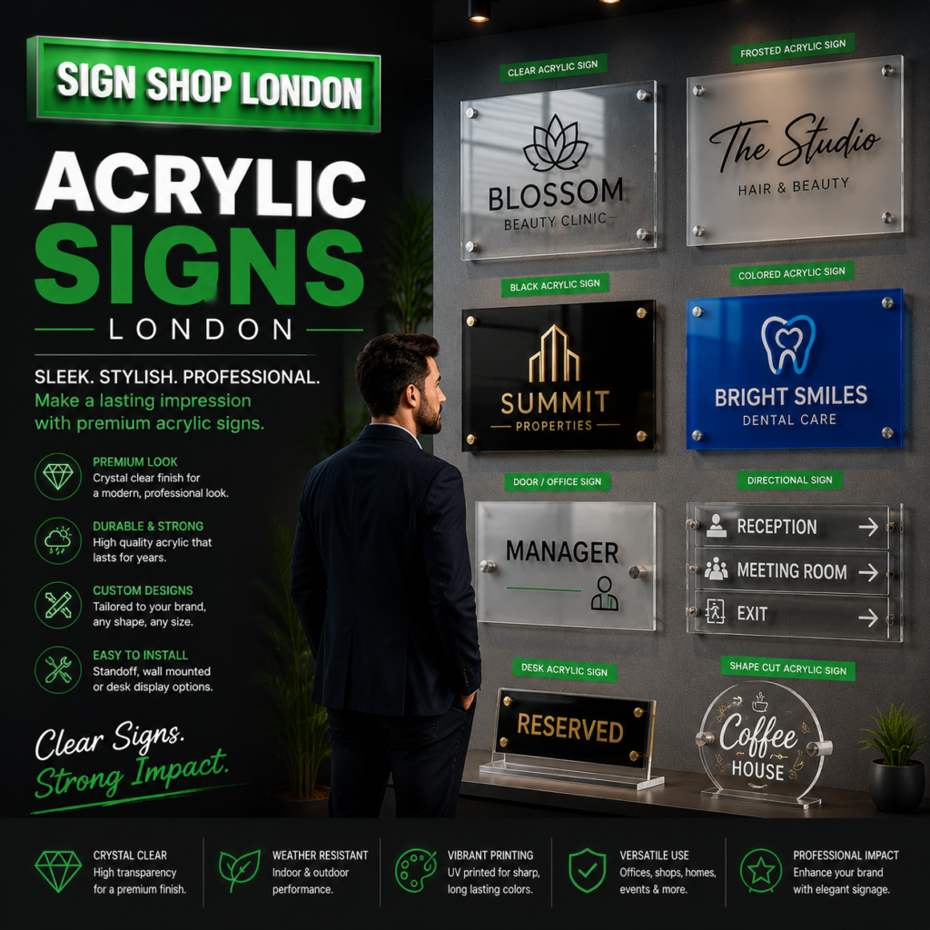Acrylic signs London