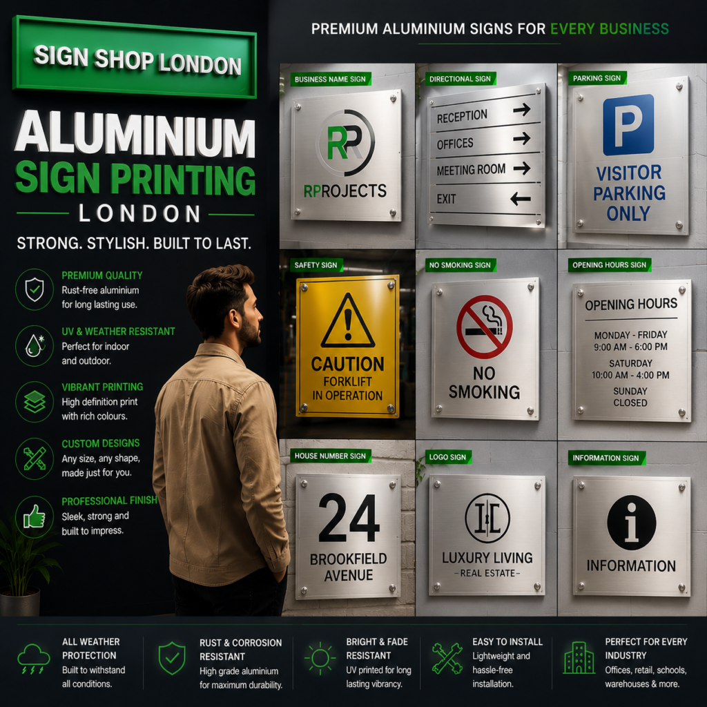 Aluminium Sign Printing London